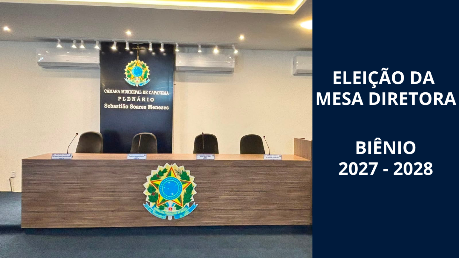 Eleição da Mesa Diretora em Capanema: Presidente da Câmara convoca vereadores para votação no dia 15 de agosto
